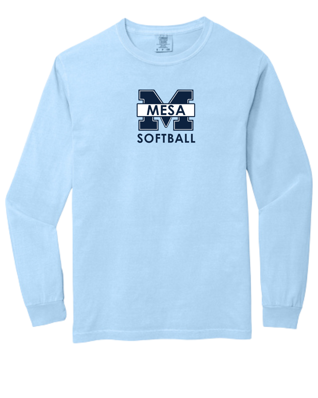 Comfort Colors Heavyweight Ring Spun Long Sleeve - "Mesa Softball"