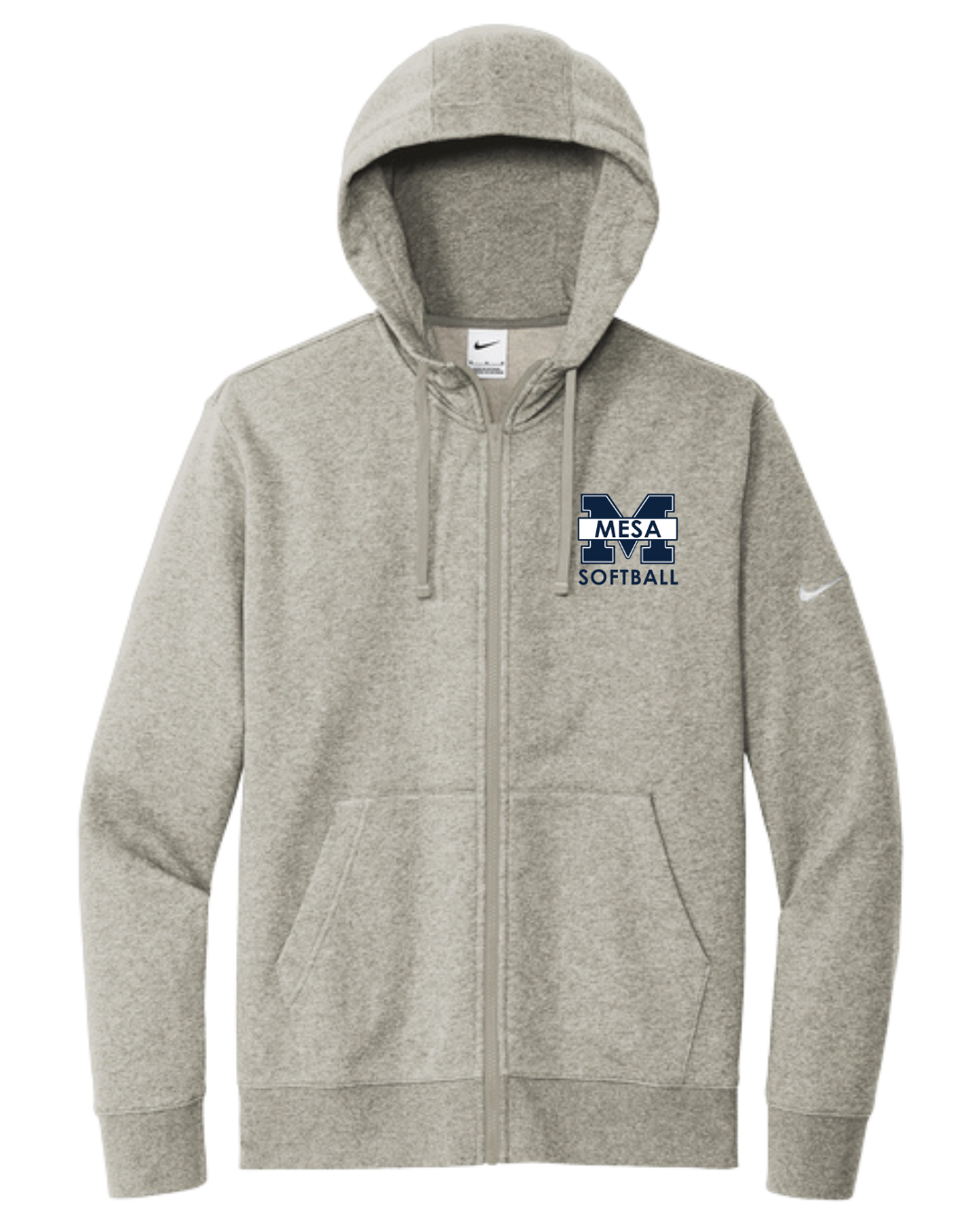 Nike Men's Club Fleece Full-Zip Hoodie - "Mesa Softball"