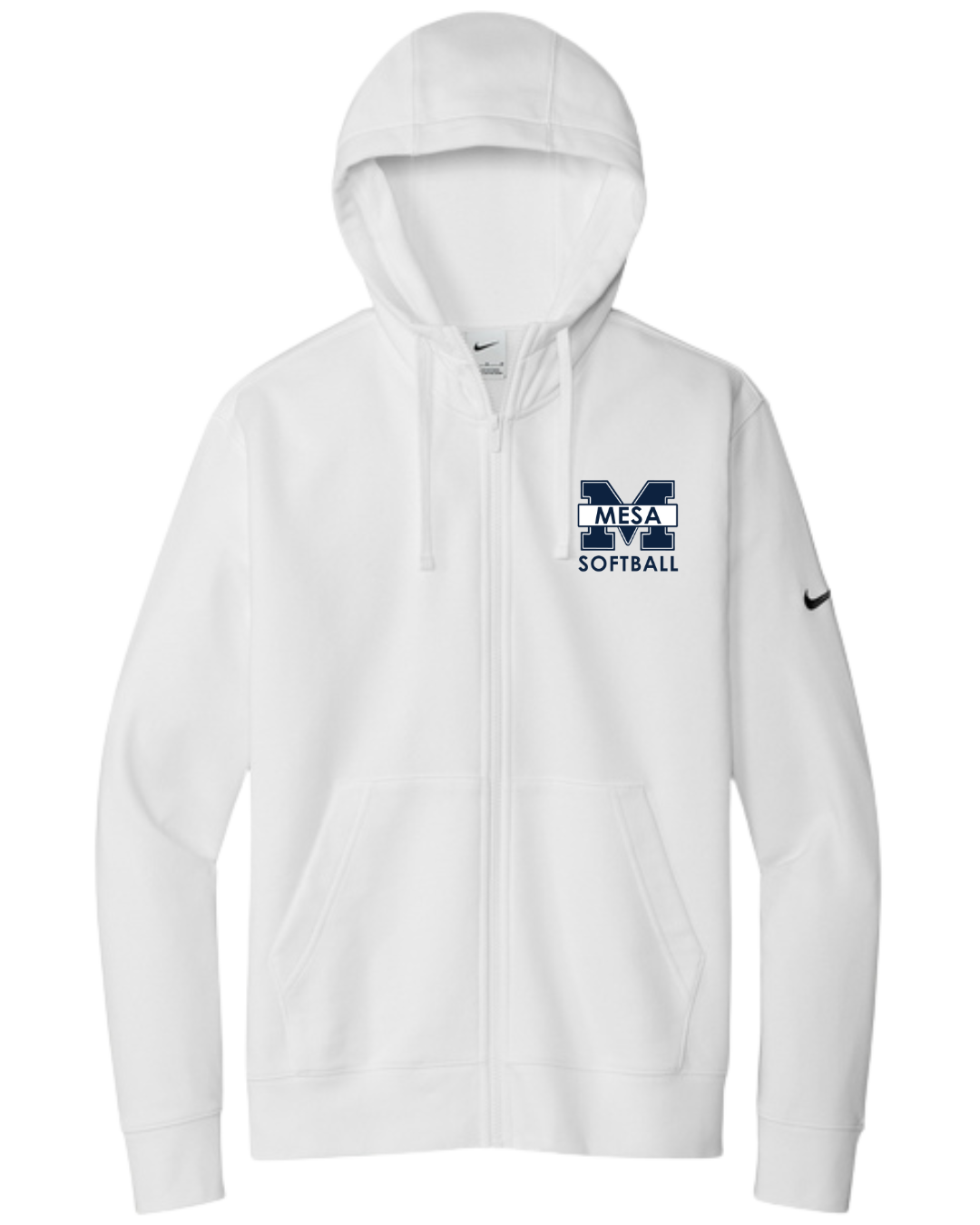 Nike Men's Club Fleece Full-Zip Hoodie - "Mesa Softball"