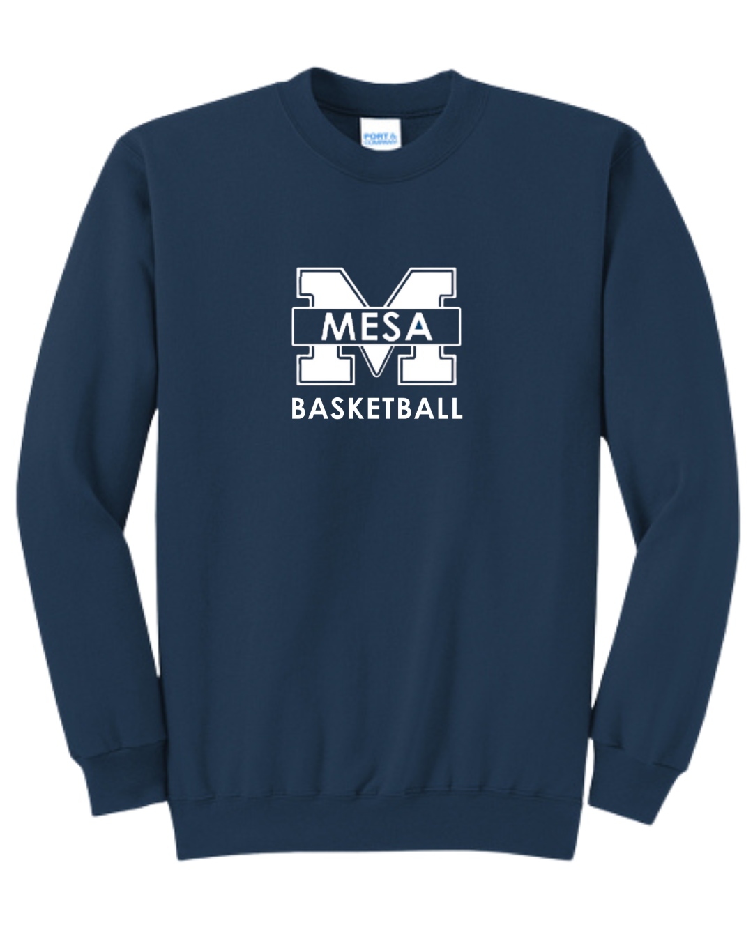 Port & Company Men's Core Crewneck Sweatshirt - "Mesa Basketball"