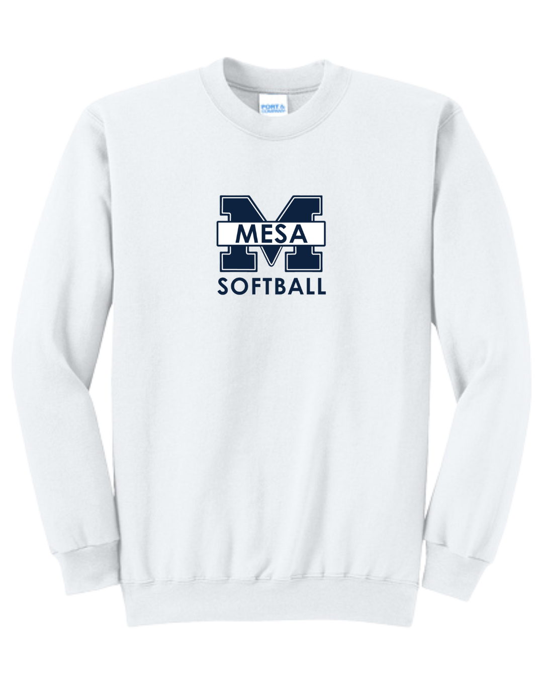 Port & Company Core Fleece Crewneck Sweatshirt - "Mesa Softball"