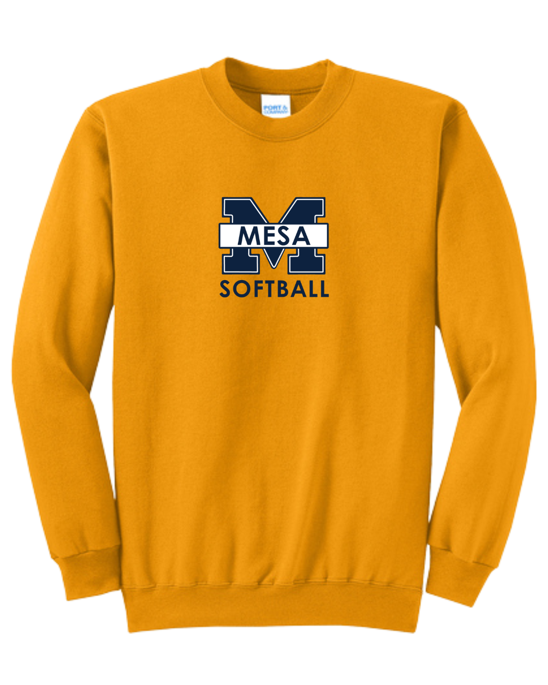 Port & Company Core Fleece Crewneck Sweatshirt - "Mesa Softball"