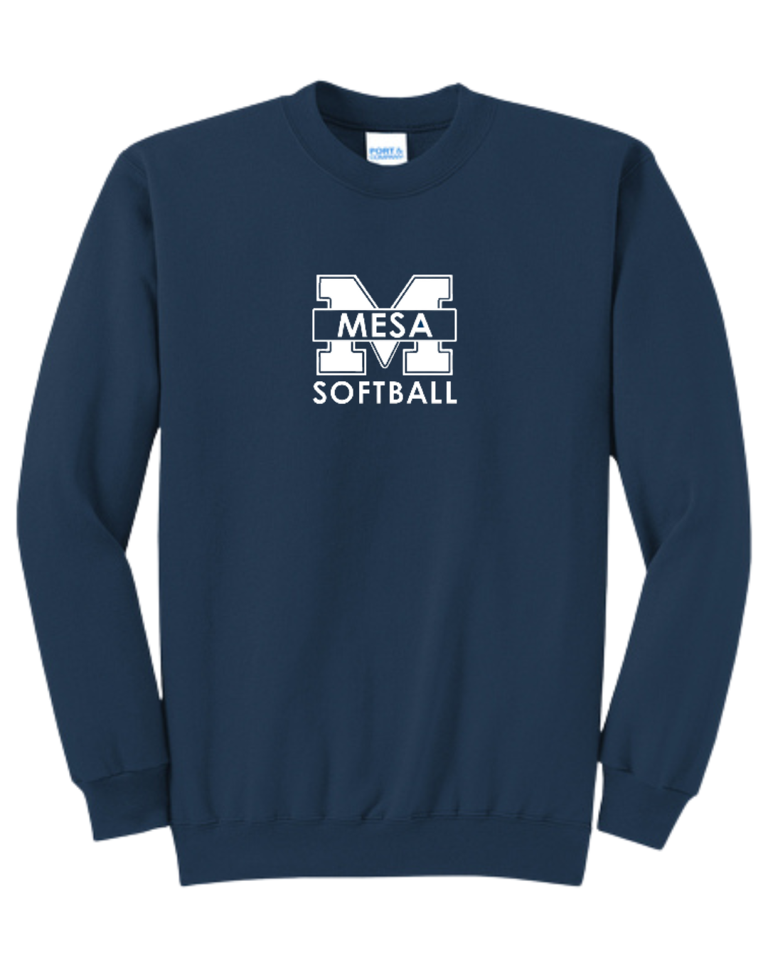 Port & Company Core Fleece Crewneck Sweatshirt - "Mesa Softball"