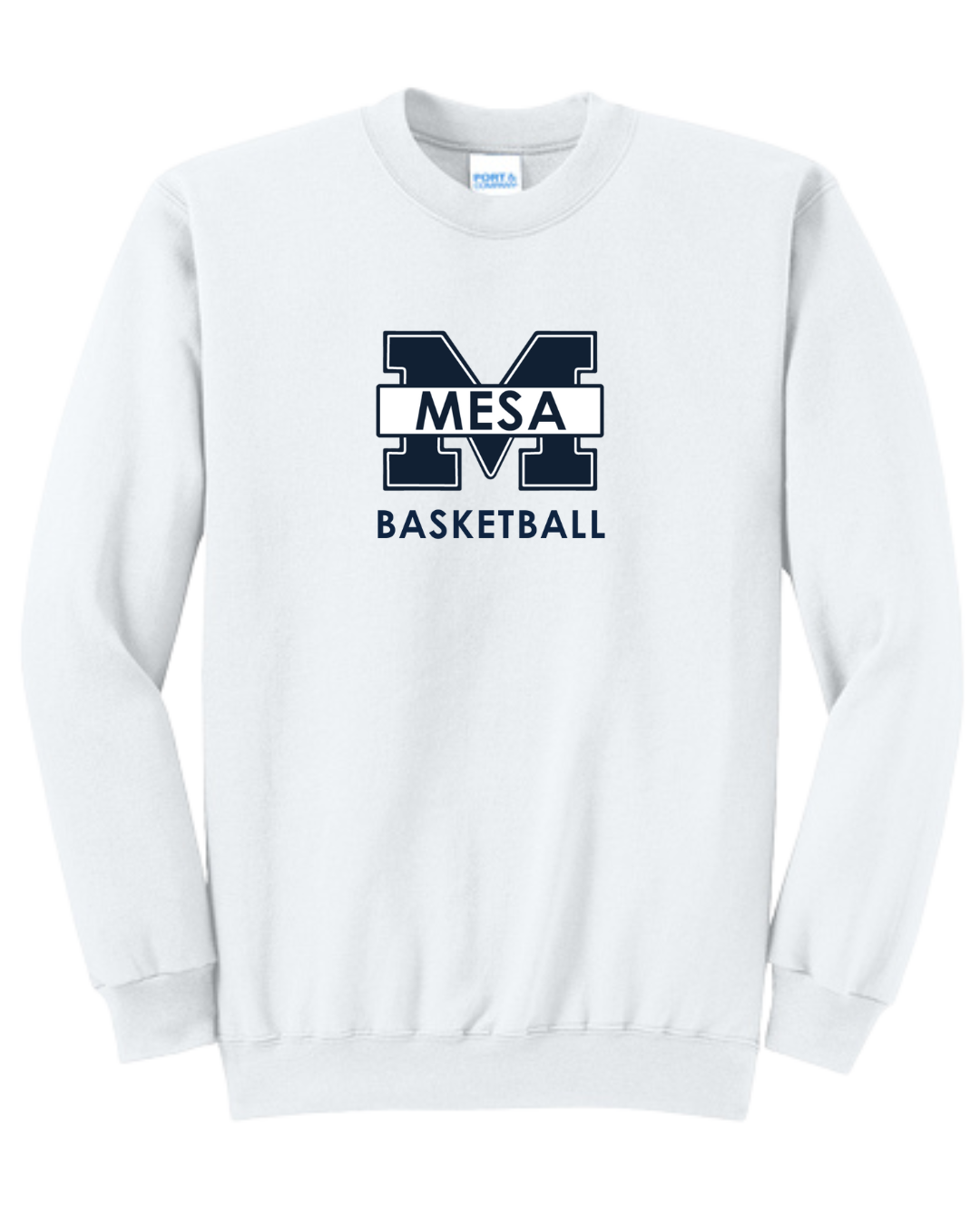 Port & Company Men's Core Crewneck Sweatshirt - "Mesa Basketball"